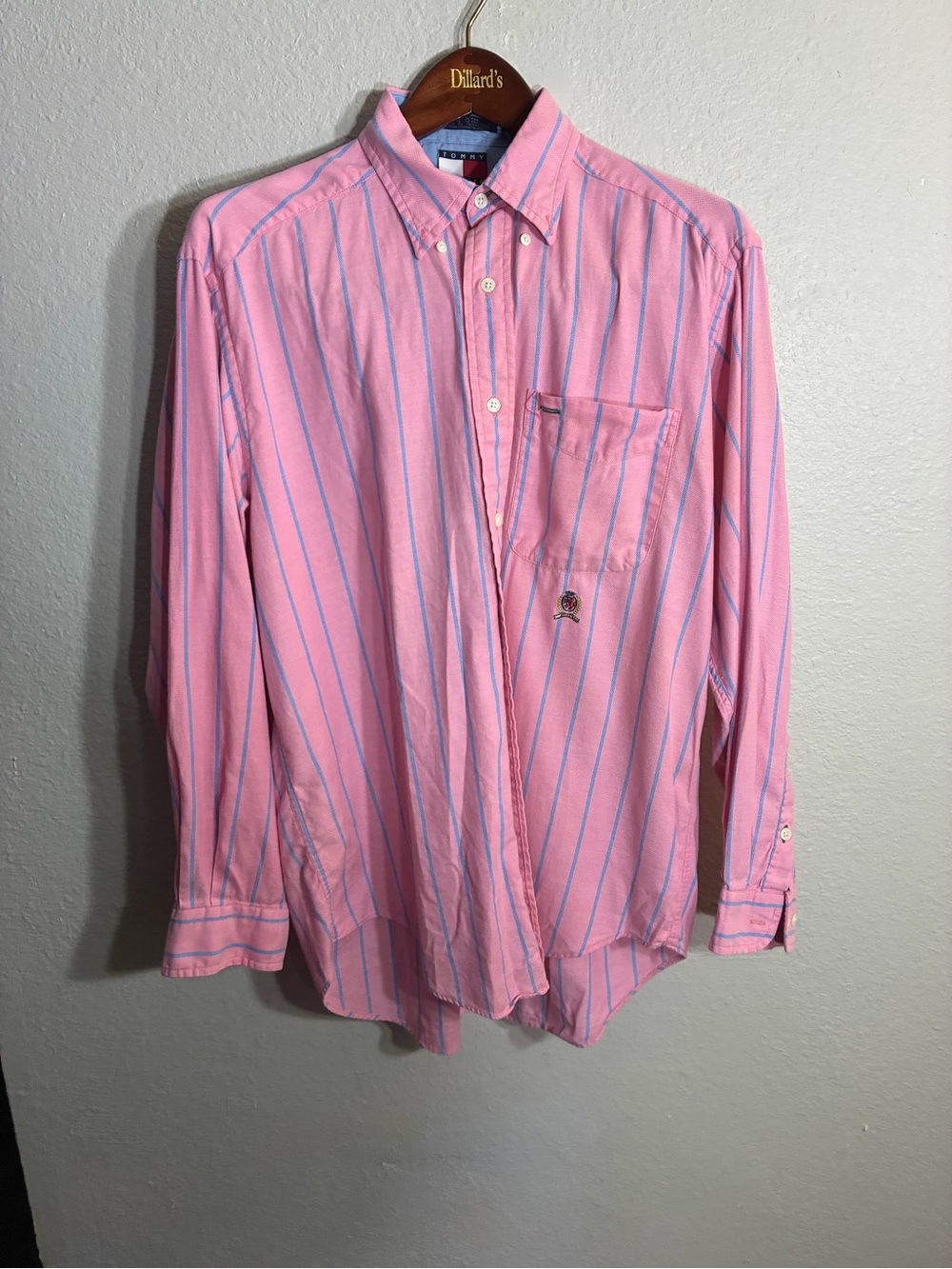 Tommy Hilfiger Pink Striped Button-Down Shirt